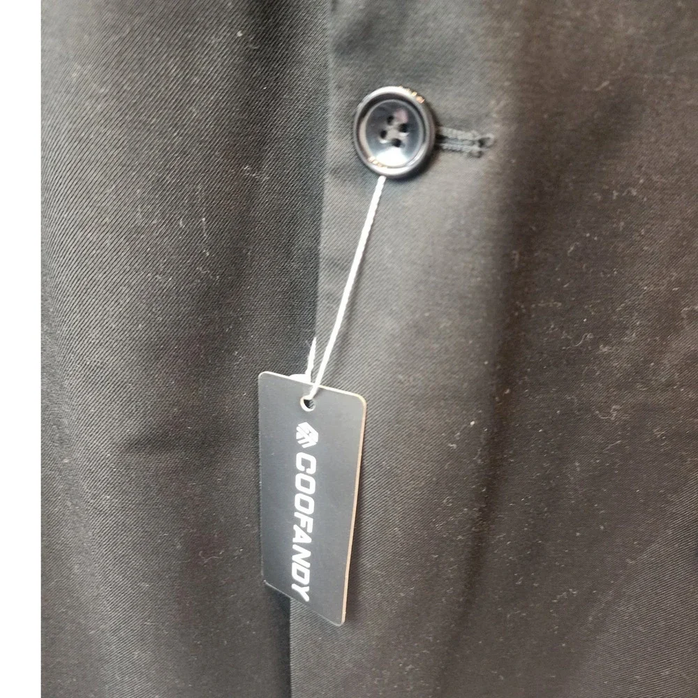 COOFANDY‎ Men's Black Blazer Suit Jacket XXXL Formal Business Casual Outerwear